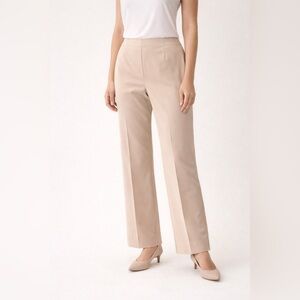Pendleton Petite Dress Pants Size 12 Beige Side Zip Career Slacks